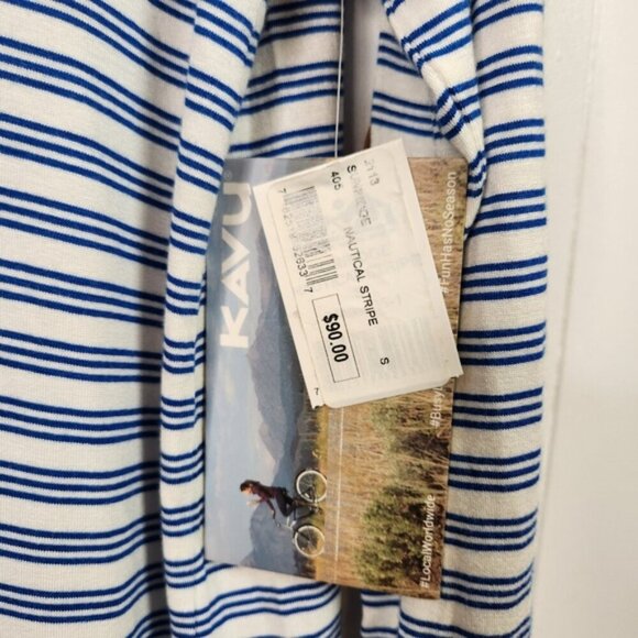 Kavu Sunridge Nautical Stripe Long Sleeve Top T-Shirt Blue New NWT Womens Small - Picture 9 of 10